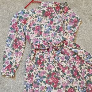 Floral pleated dress